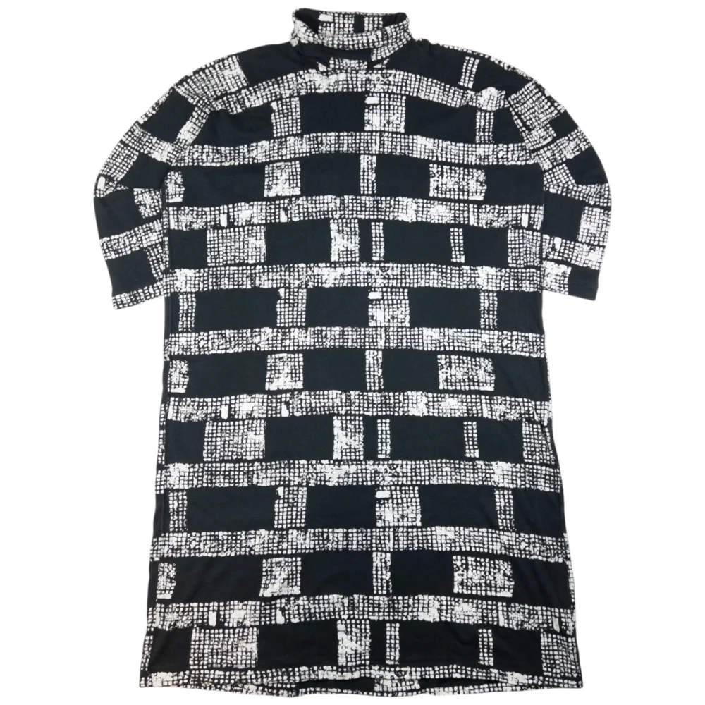 Vintage Plantation By Issey Miyake Turtleneck Dress Womens Size L