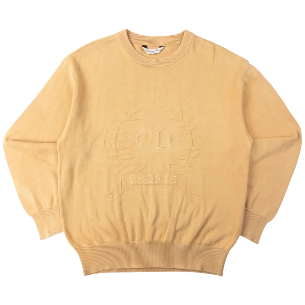 Vintage Dior Sports Embroidered Knit Jumper Size M