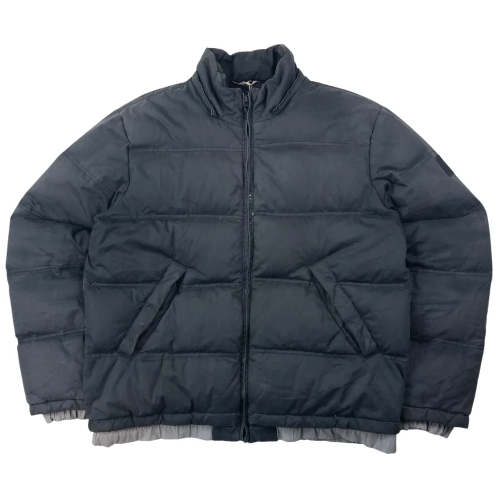 Vintage Armani Jeans Zip Up Puffer Jacket Size XL