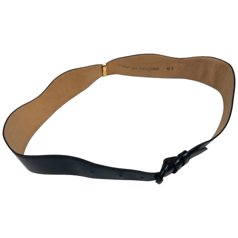 Vintage Comme Des Garçons Leather Belt Size W26 - 4