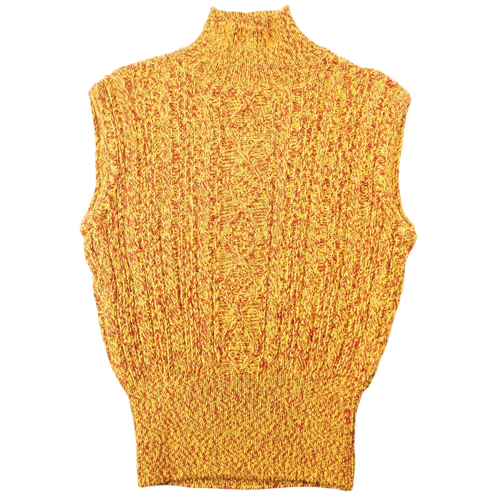 Vintage 80s Jean Paul Gaultier Sleveless Turtleneck Jumper Womens Size L