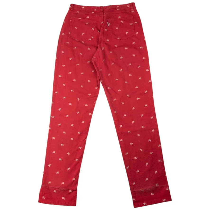 Vintage Burberry Monogram Trousers Size W31 - 4