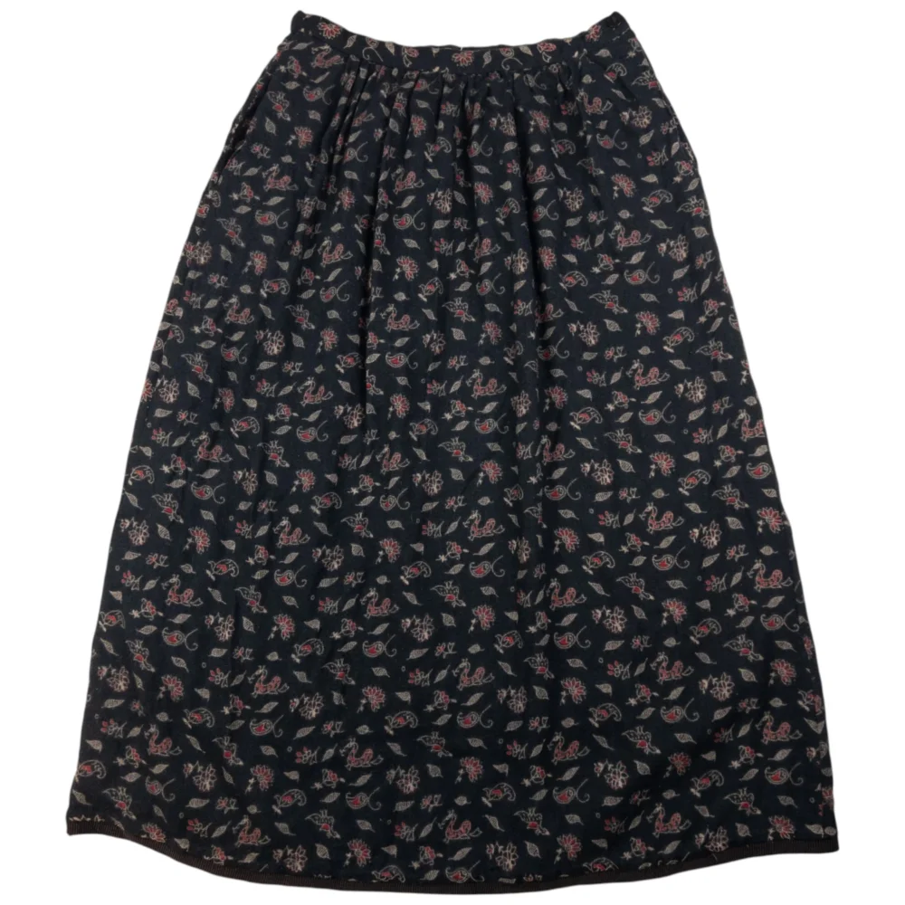 Vintage Giorgio Armani Borgonuovo 21 Paisley Pattern Skirt Womens Size W27