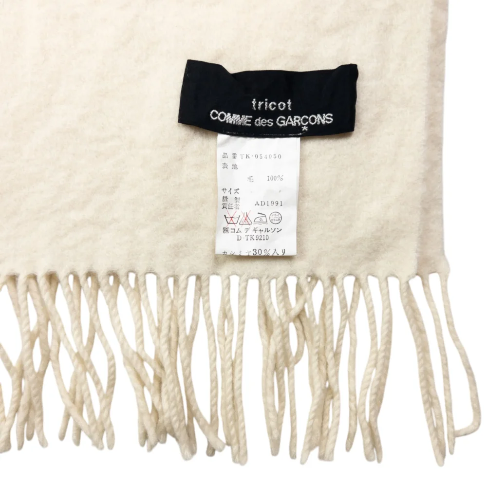 Vintage Comme Des Garçons Tricot Wool Throw Blanket - 4