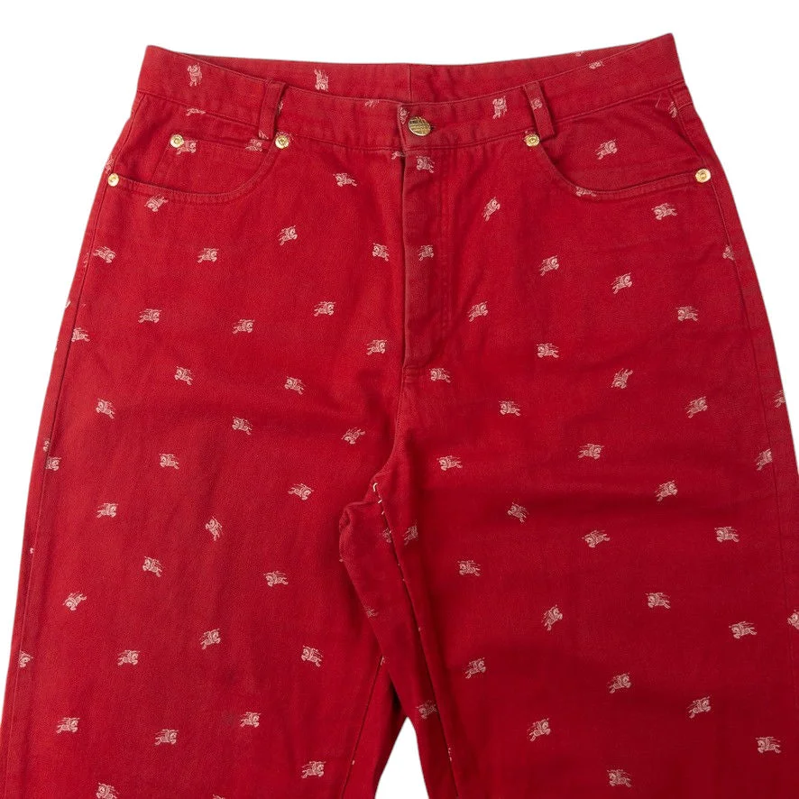 Vintage Burberry Monogram Trousers Size W31 - 2