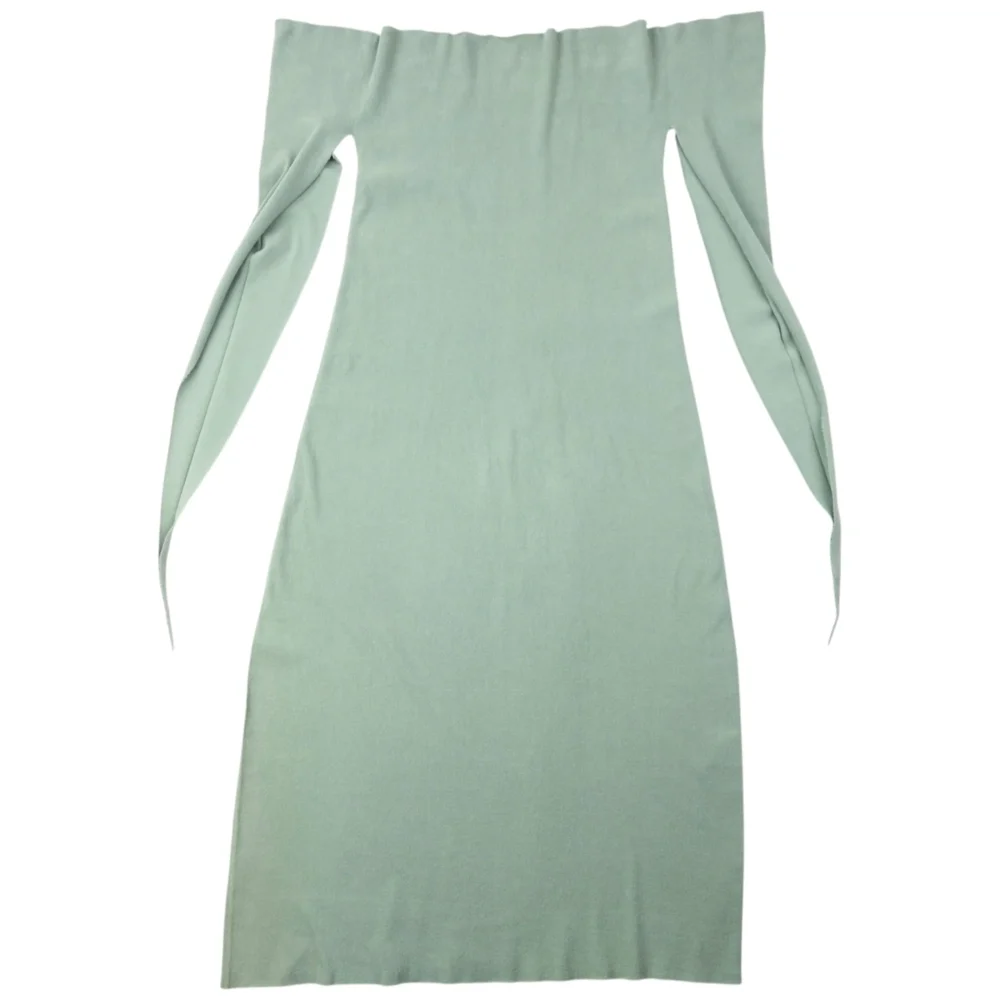 Vintage 2000s A-POC By Issey Miyake Off-Shoulder Dress Womens Size M