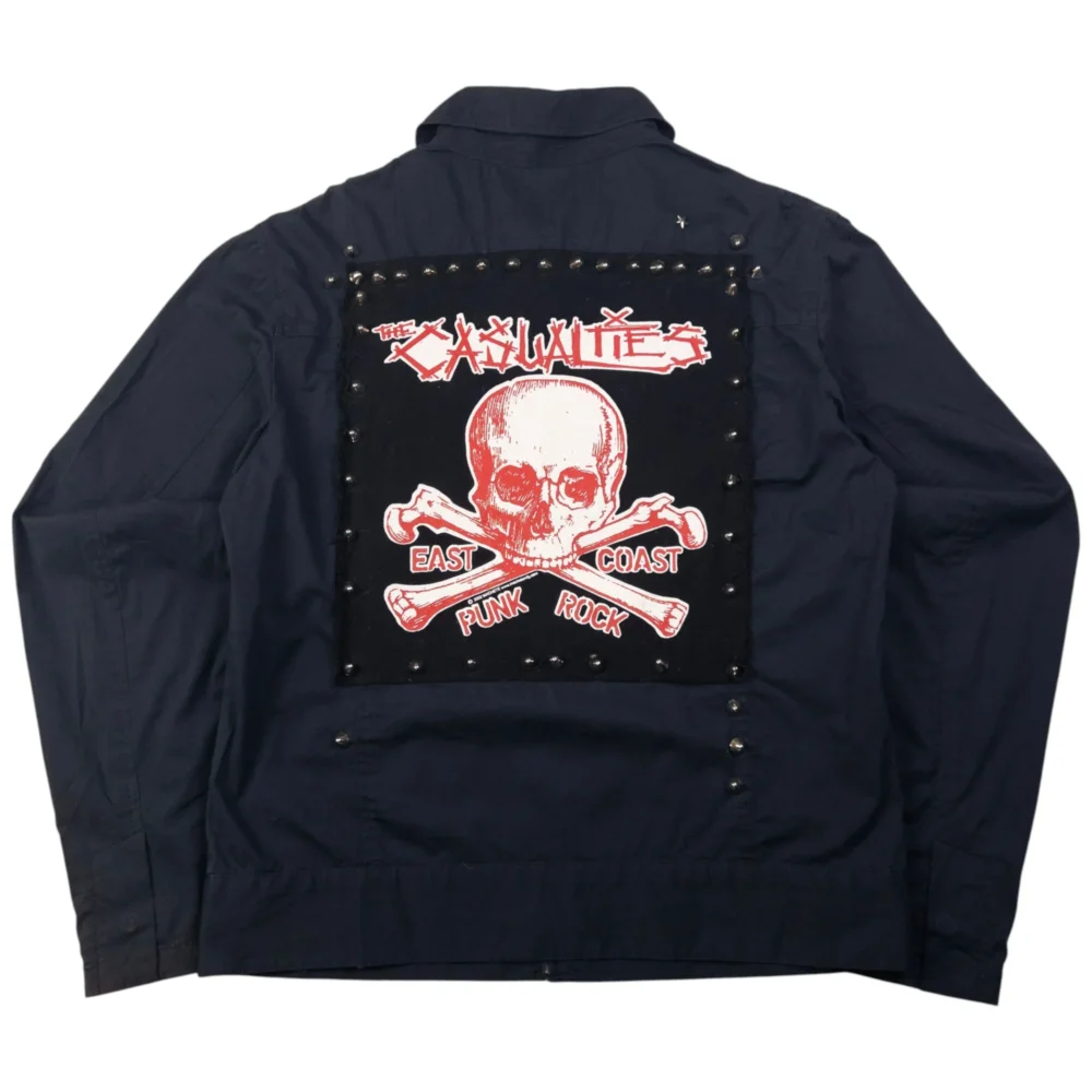 Vintage PPFM The Casualties East Coast Punk Rock Studded Jacket Size S