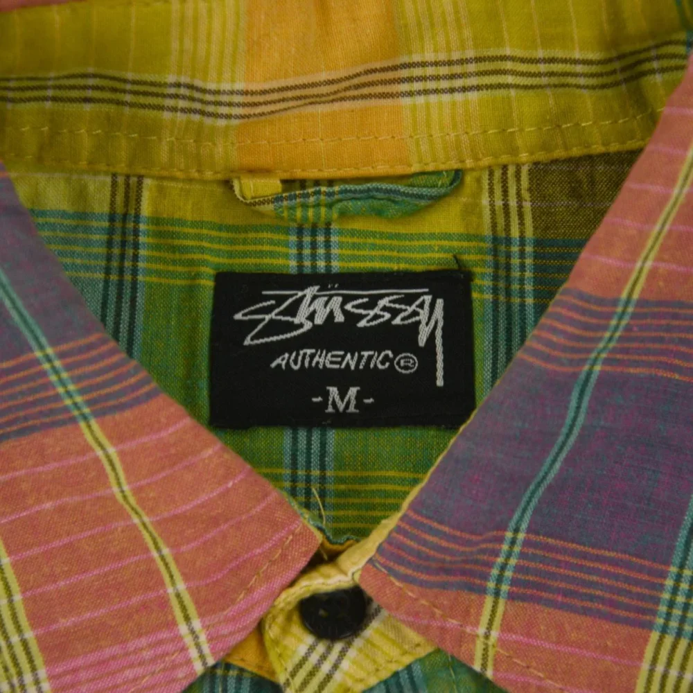 Vintage Stussy Check Shirt Size M - 4