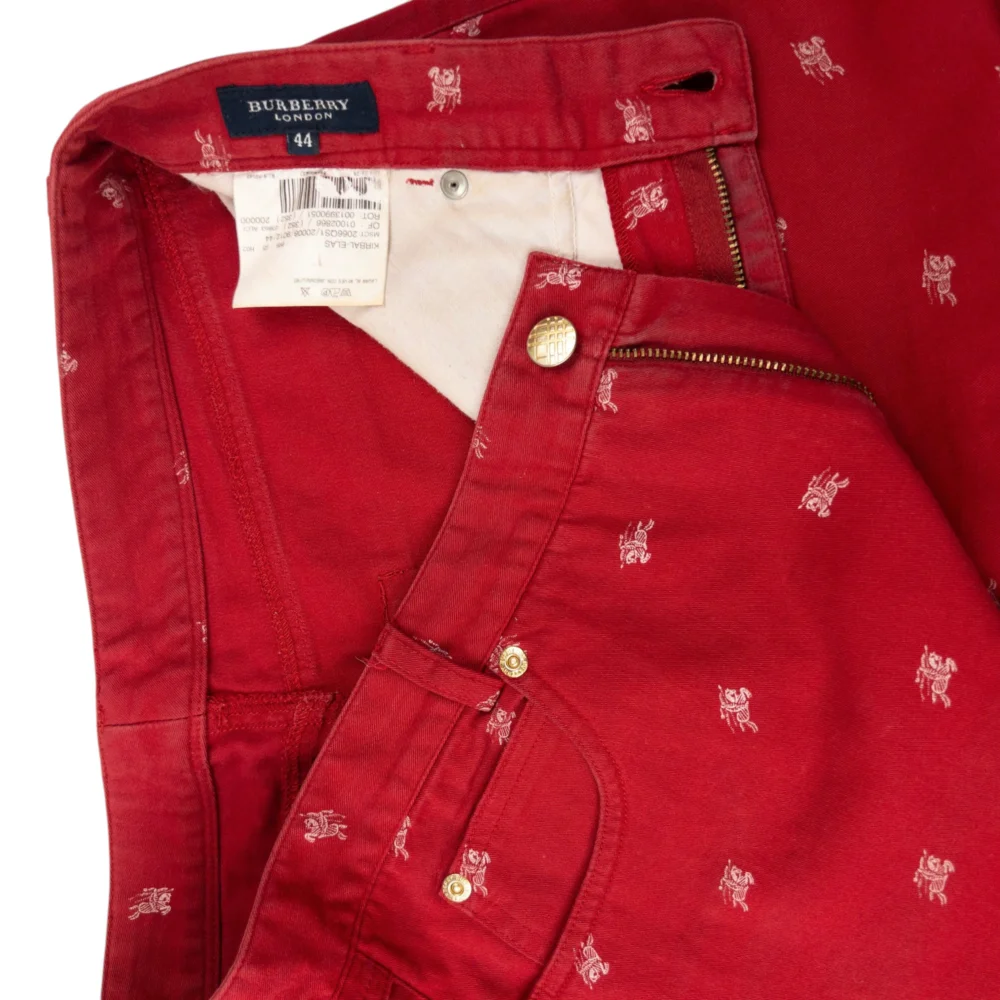 Vintage Burberry Monogram Trousers Size W31 - 5