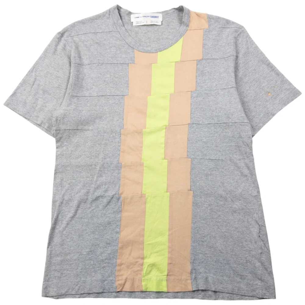 Vintage 2000s Comme Des Garçons SHIRT Patchwork T Shirt Size XS
