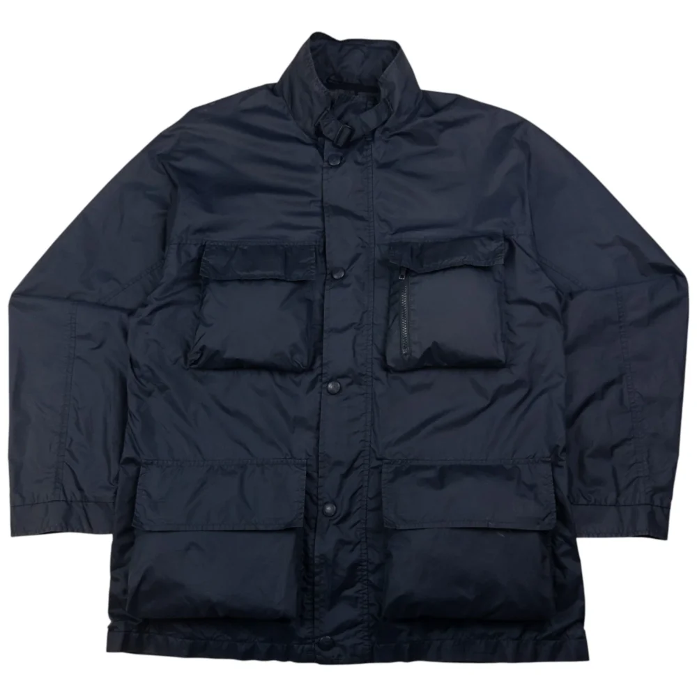 Vintage Armani Jeans Zip Up Cargo Jacket Size
