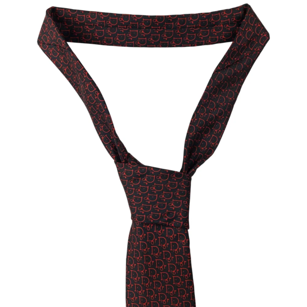 Vintage Dior Monogram Silk Tie - 3