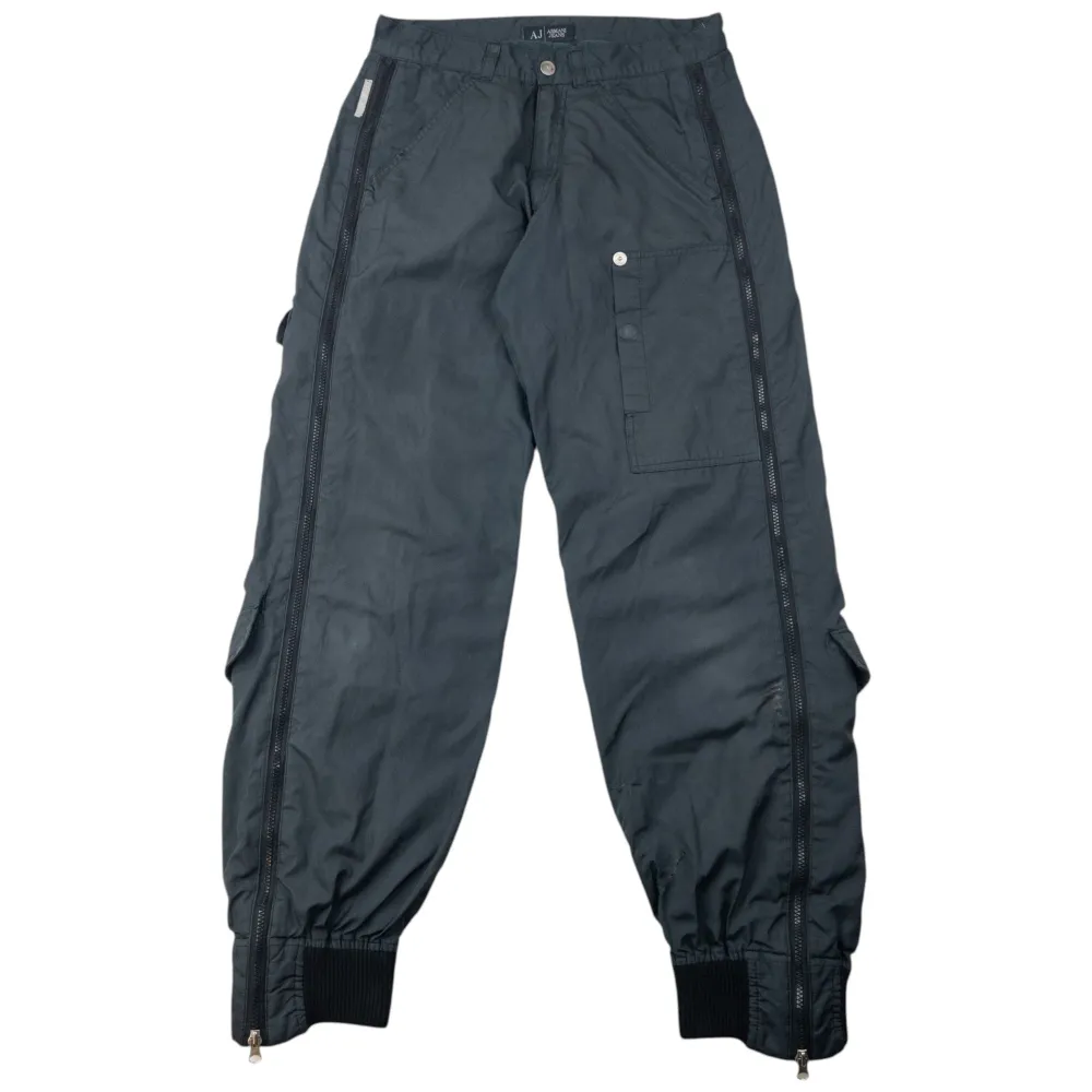 Vintage 2000s Armani Jeans Full Zip Trousers Size W30