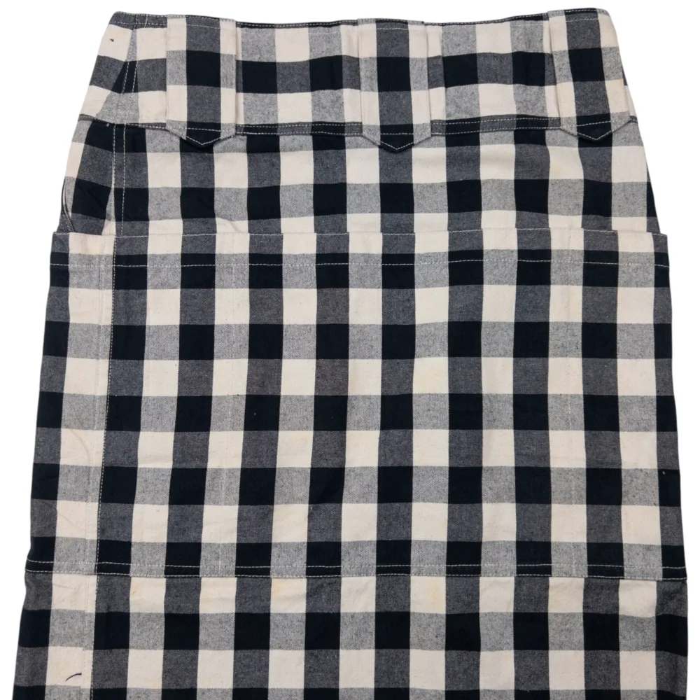 Vintage Issey Miyake Checkered Wrap Skirt Womens Size W30 - 4