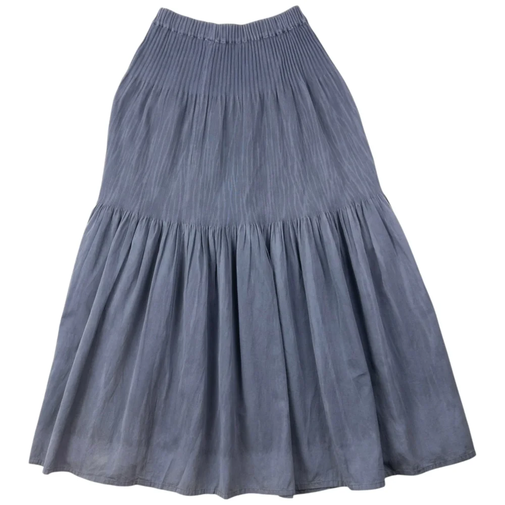 Vintage 90s Issey Miyake PERMANENTE Pleated Skirt Womens Size L