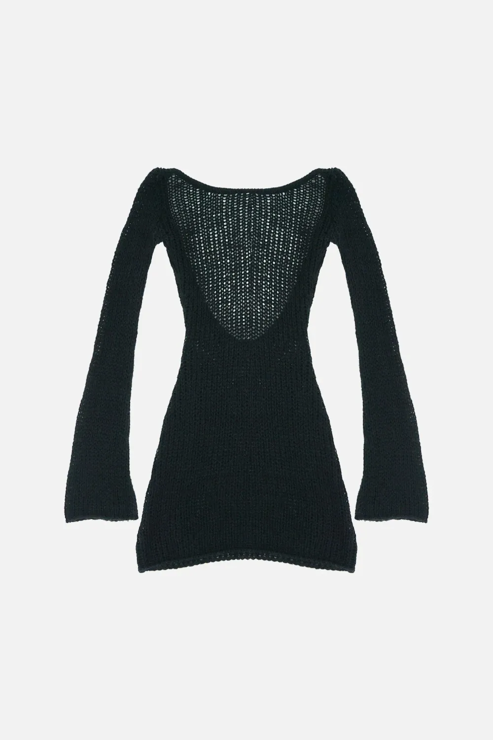 Loose-Gauge Backless Dress