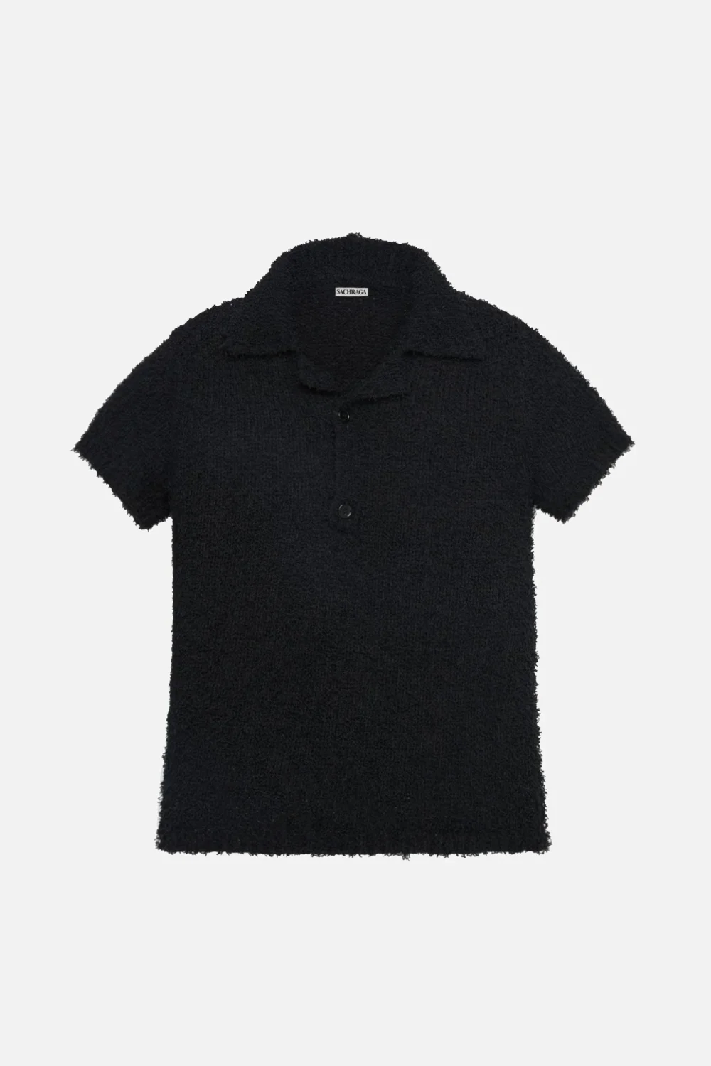 Fringe Knitted Polo Shirt