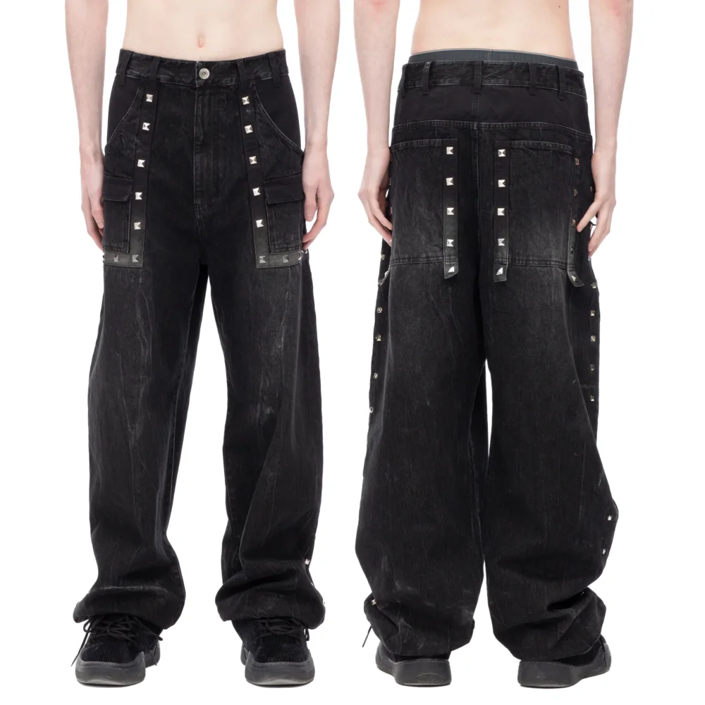 STUDDED DENIM