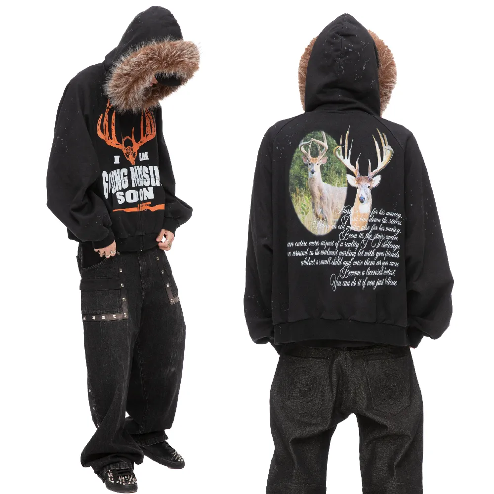 MISSING PERSON HOODIE (FADED BLACK) - 2
