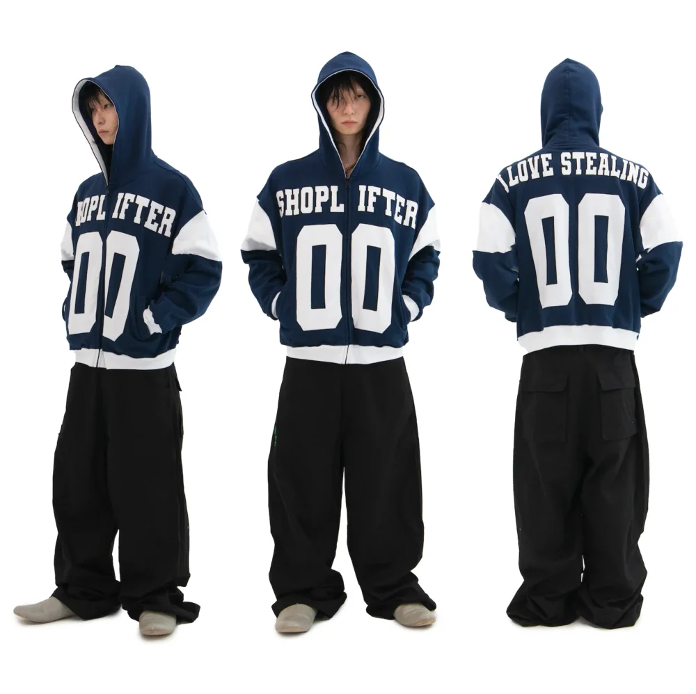 SHOPLIFTER HOODIE (BLUE) - 2