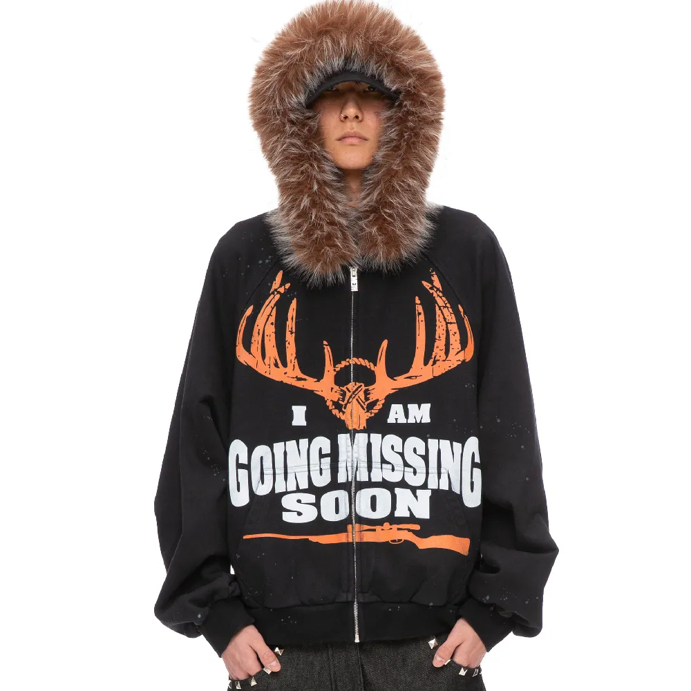 MISSING PERSON HOODIE (FADED BLACK)