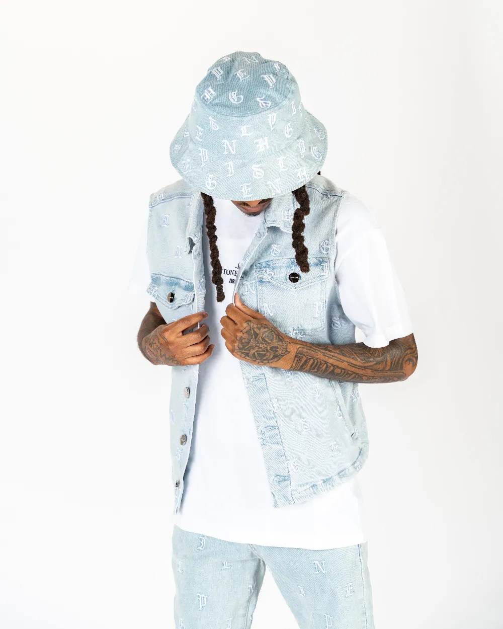 "SOUL STAMPED" CARGO VEST