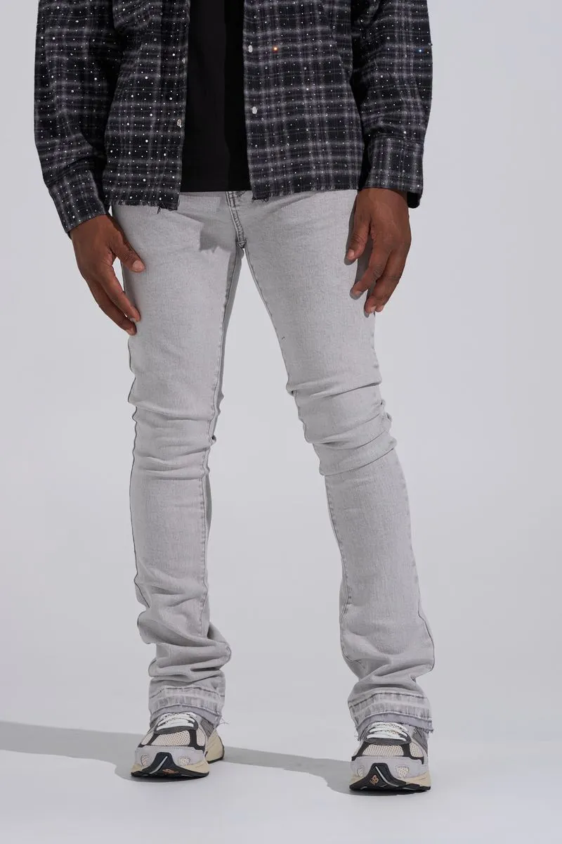 "MORNING FOG" STACK DENIM (LIGHT GREY)