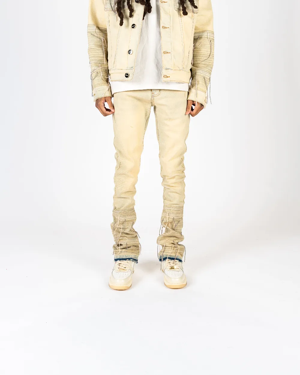 "PHREE SPIRIT" FLARE STACK DENIM