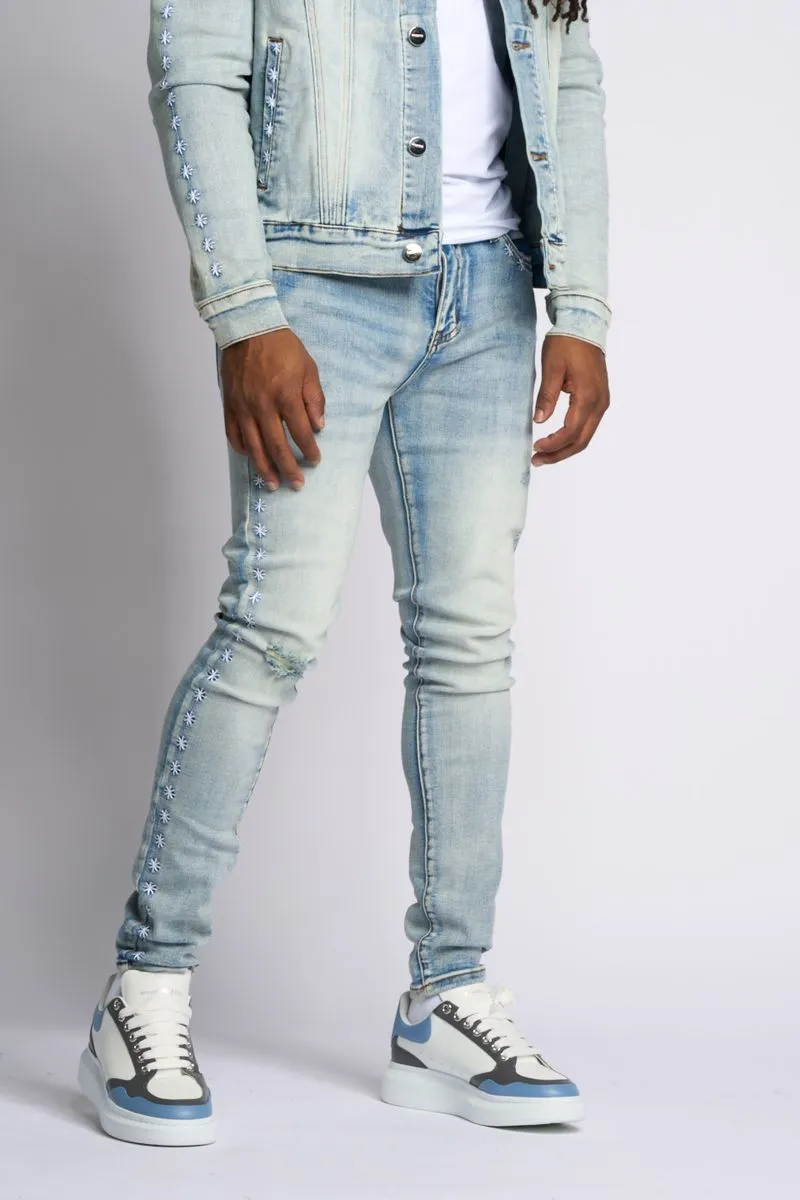 "SPOTLIGHT" SKINNY DENIM (LIGHT BLUE) - 4