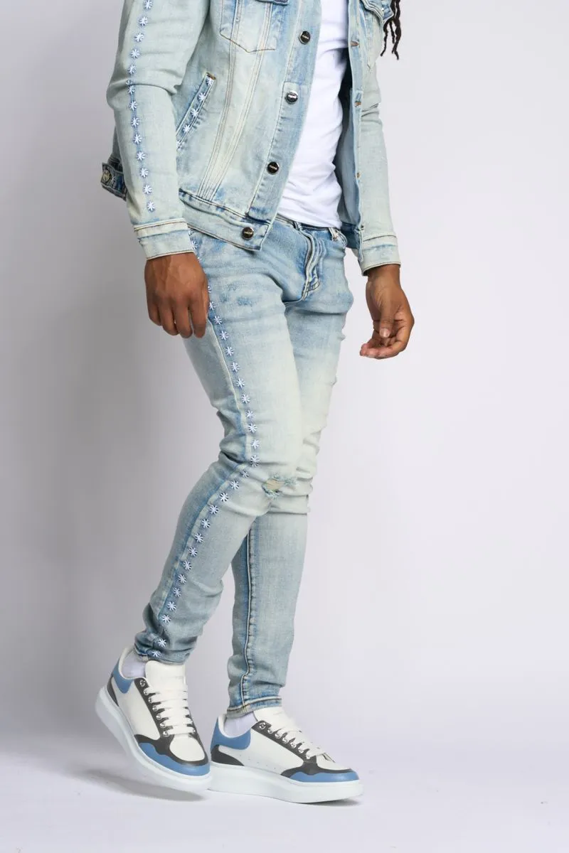 "SPOTLIGHT" SKINNY DENIM (LIGHT BLUE) - 3