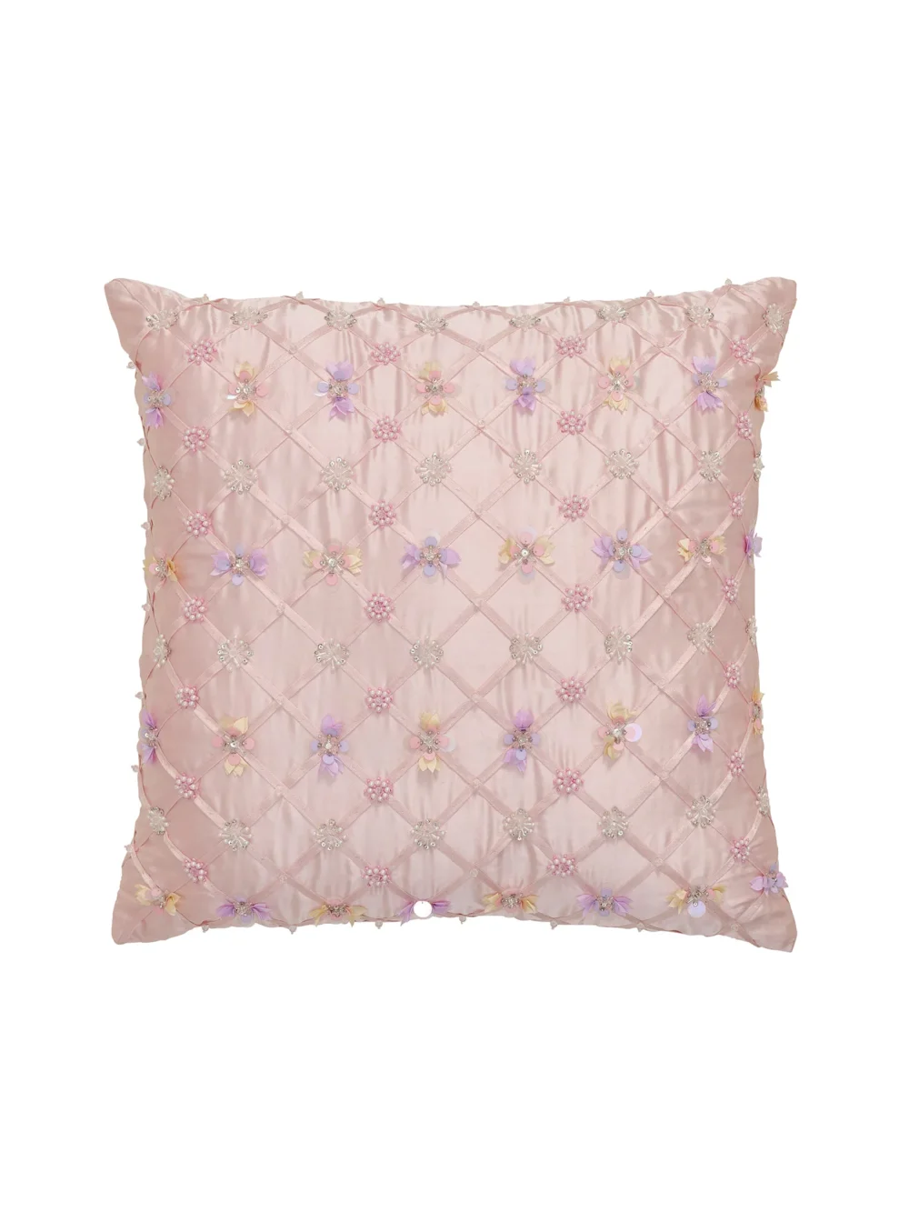 Floral Lattice Cushion Cover