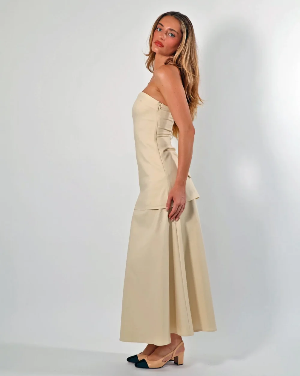 Candice Two-Piece Dress - Cream