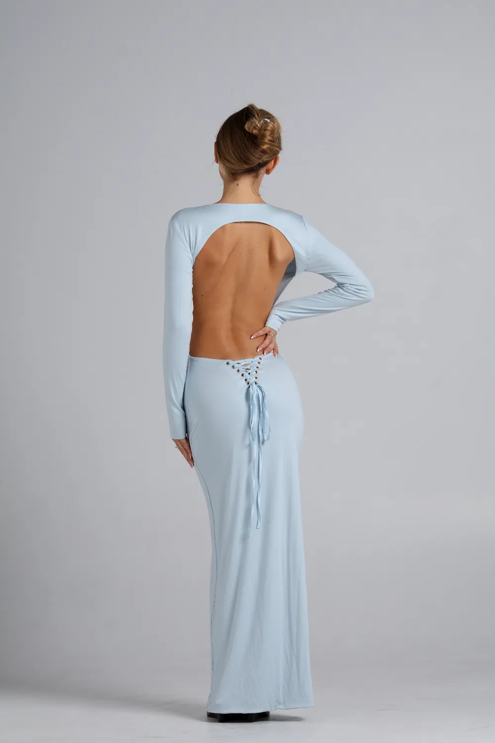 Aisha Maxi Dress - Baby Blue
