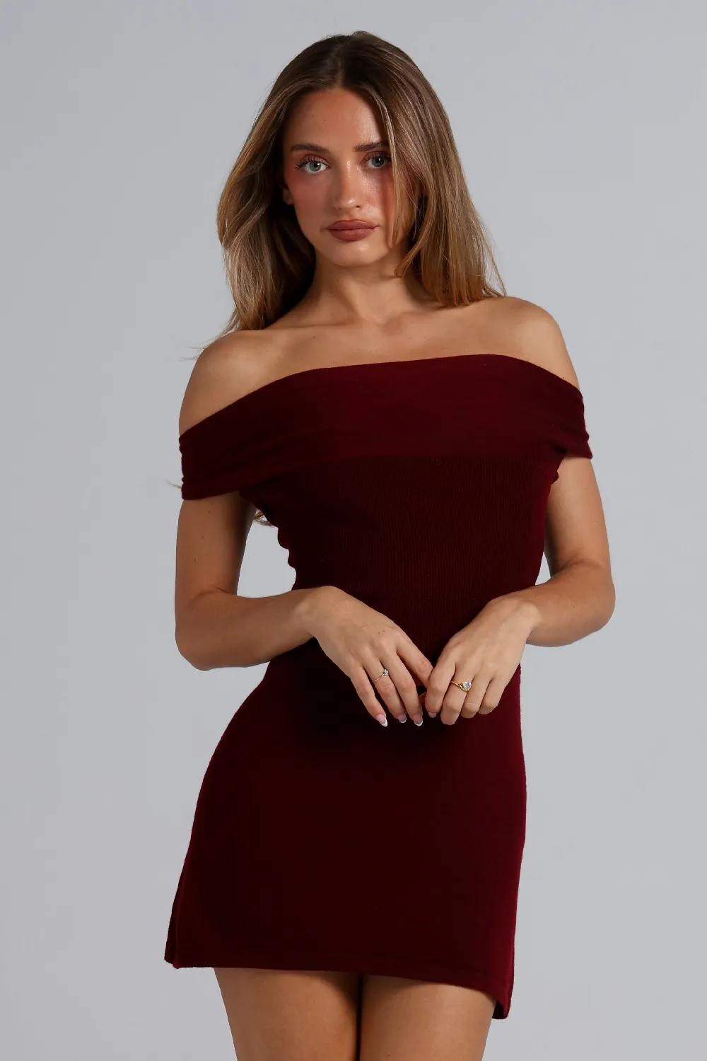 Cloud Mini Dress - Wine