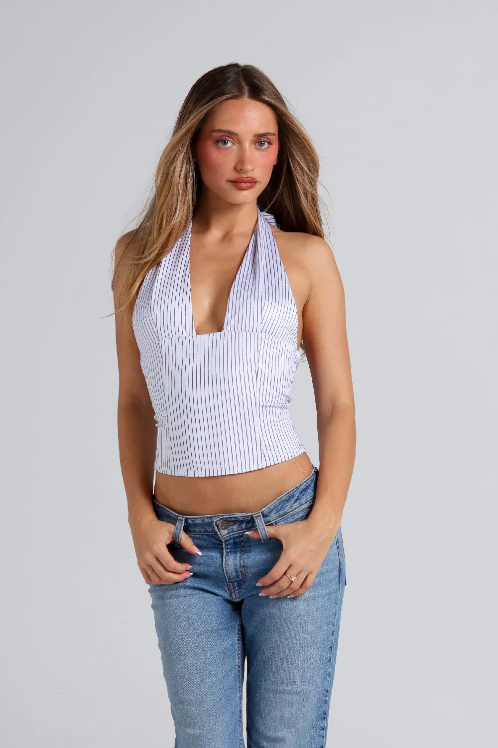 Bobbi Top - Pinstripe