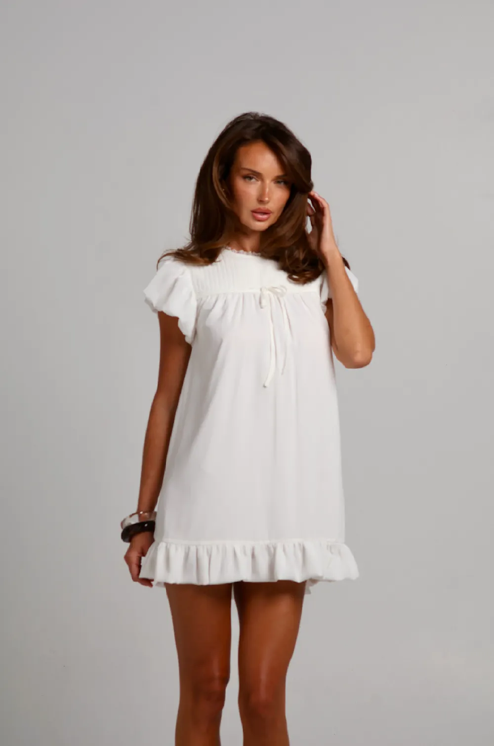 Sabrina Mini Dress - White