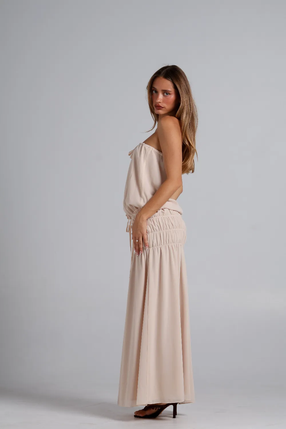 Manila Maxi Dress - Cream - 4