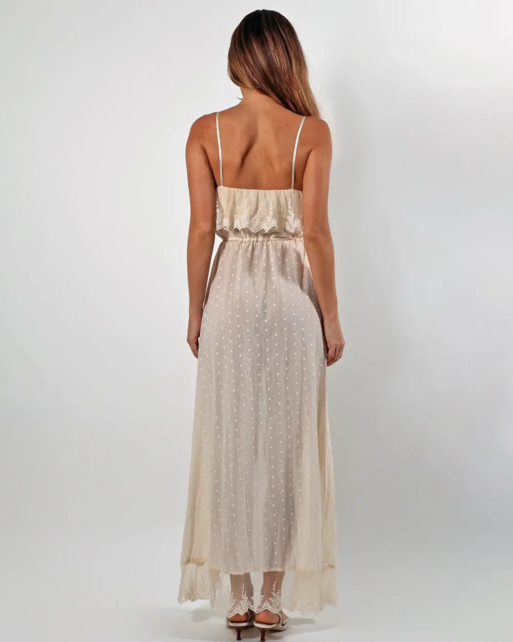 West Midi Dress - Cream - 3