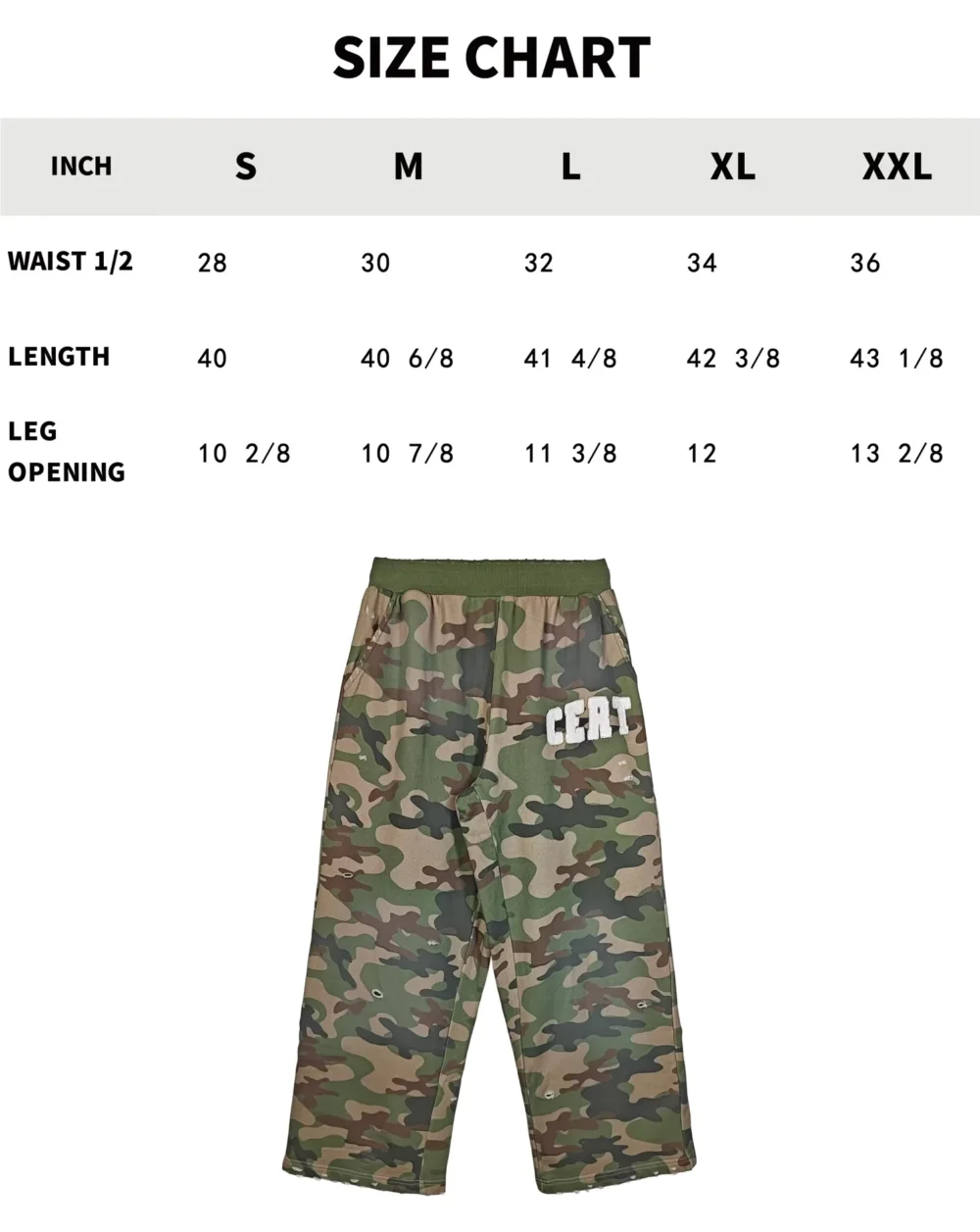 Camo CERT Distressed Sweats - 3