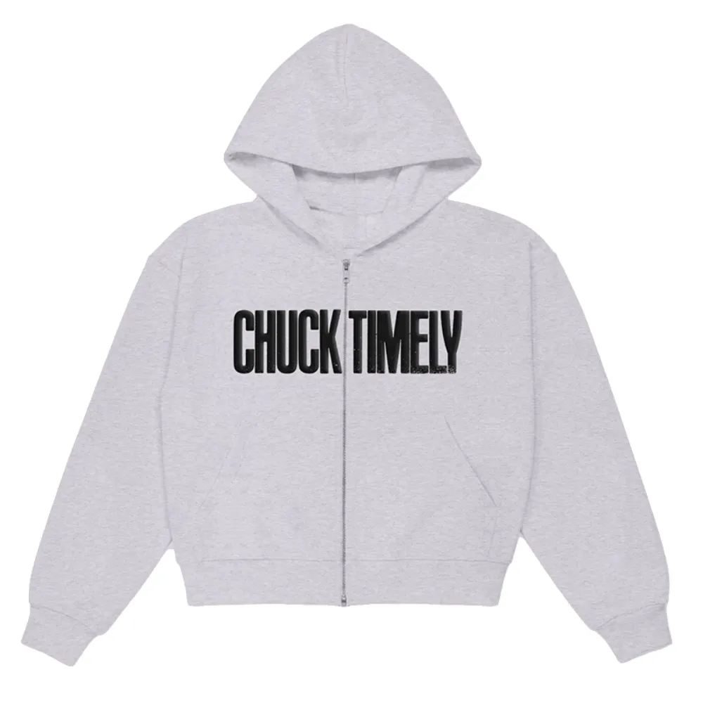 Chuck Grey Zip Up Hoodie