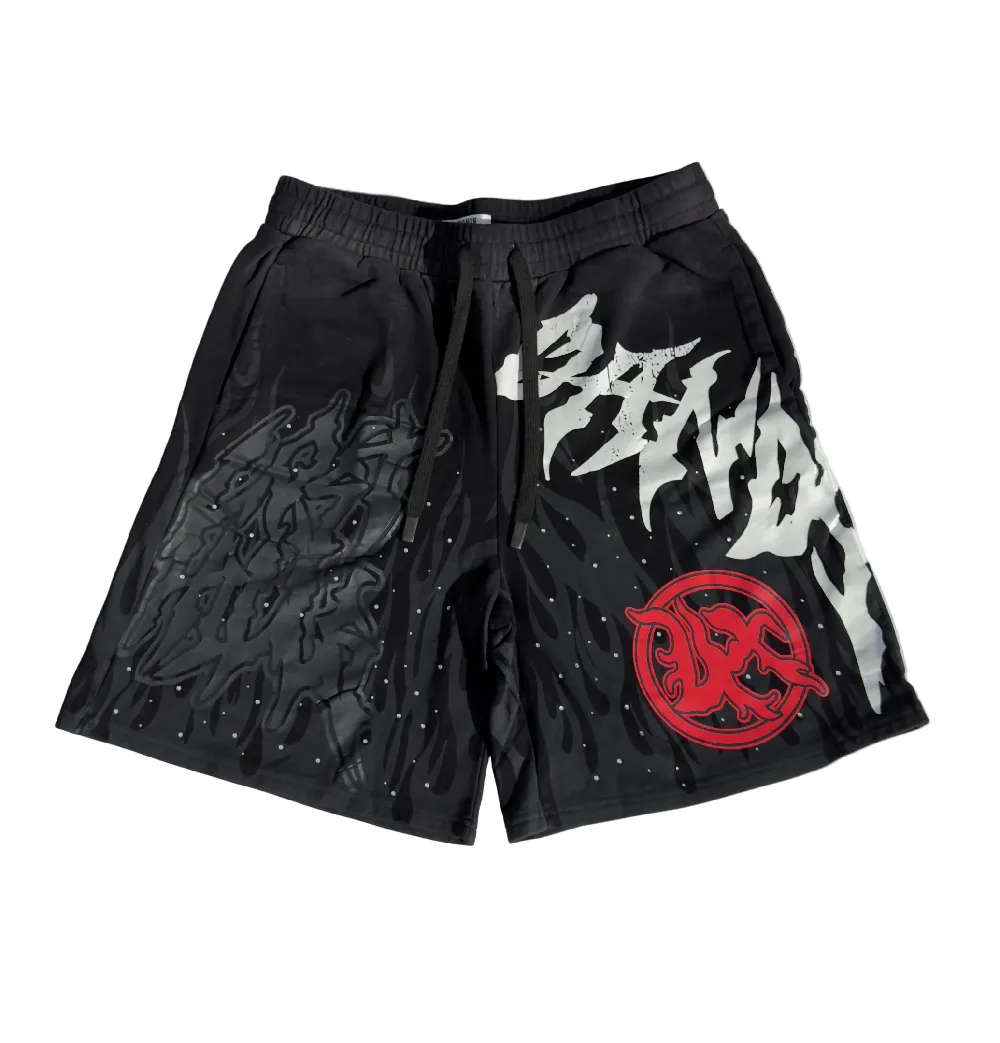Stud Sweatshort Black