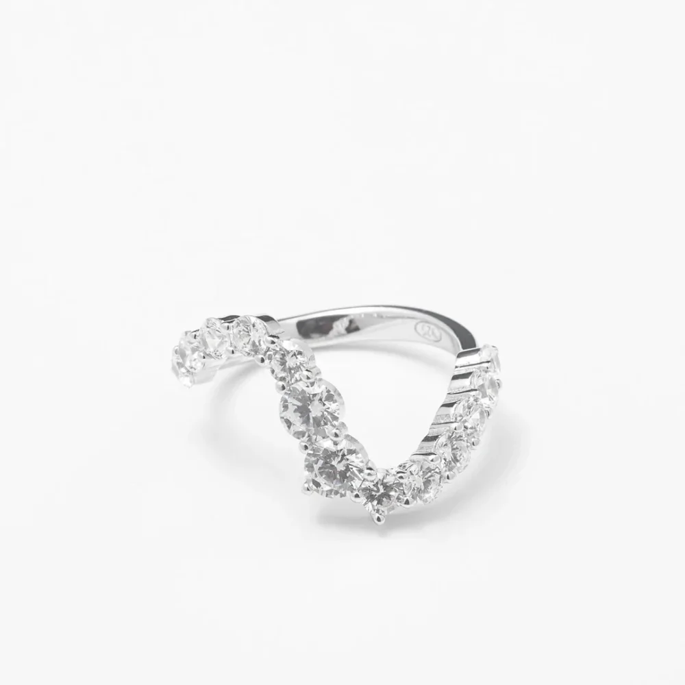 Silver Crystal Wave Band