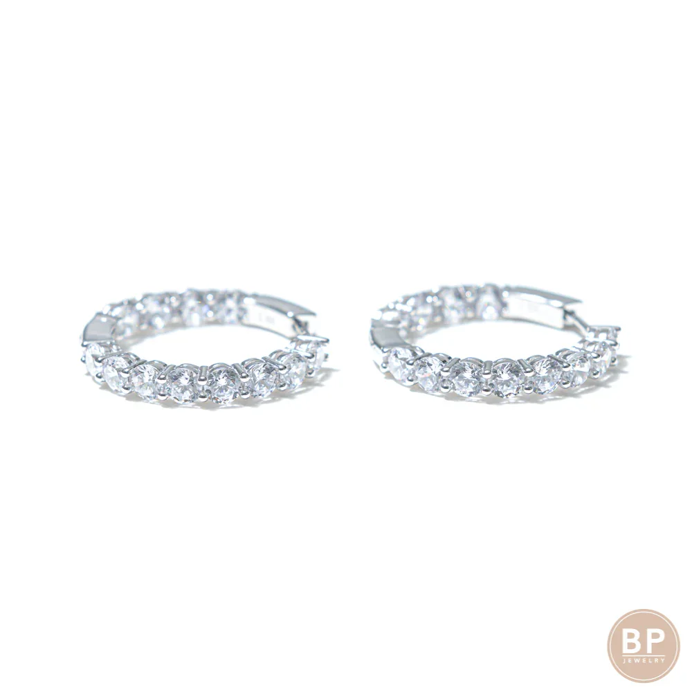 Mini Day One Silver Hoops