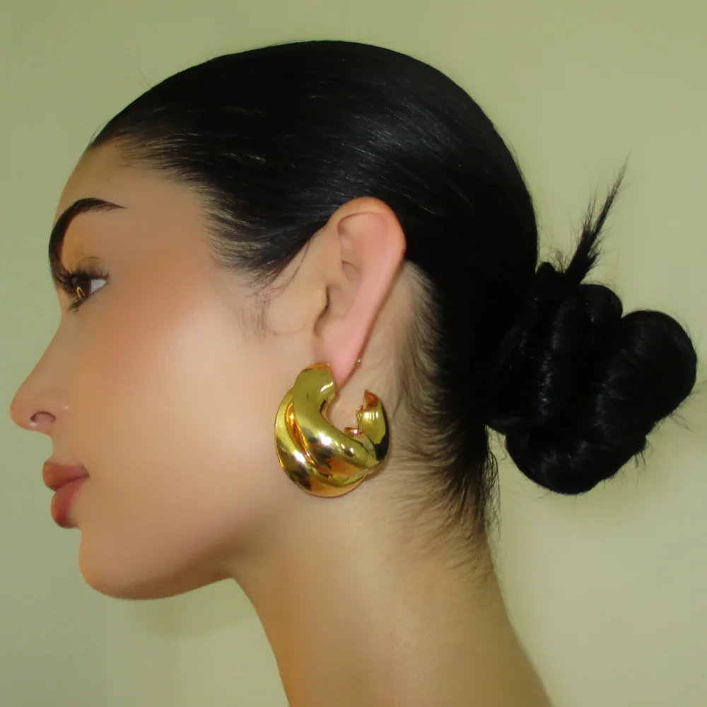The Gold Chunky Hoop