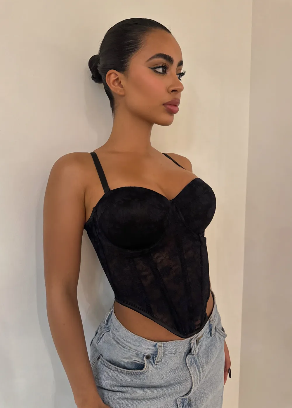 Black Lace Corset