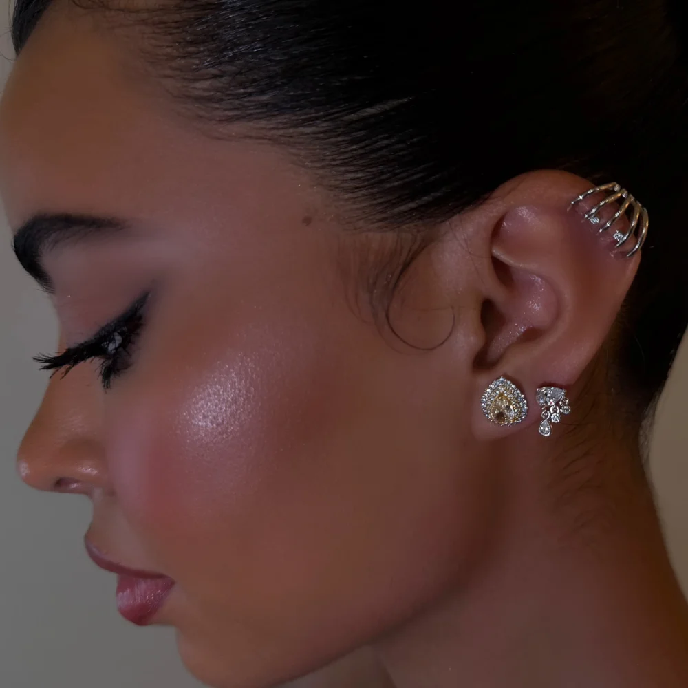Pear Shape Canary Stud