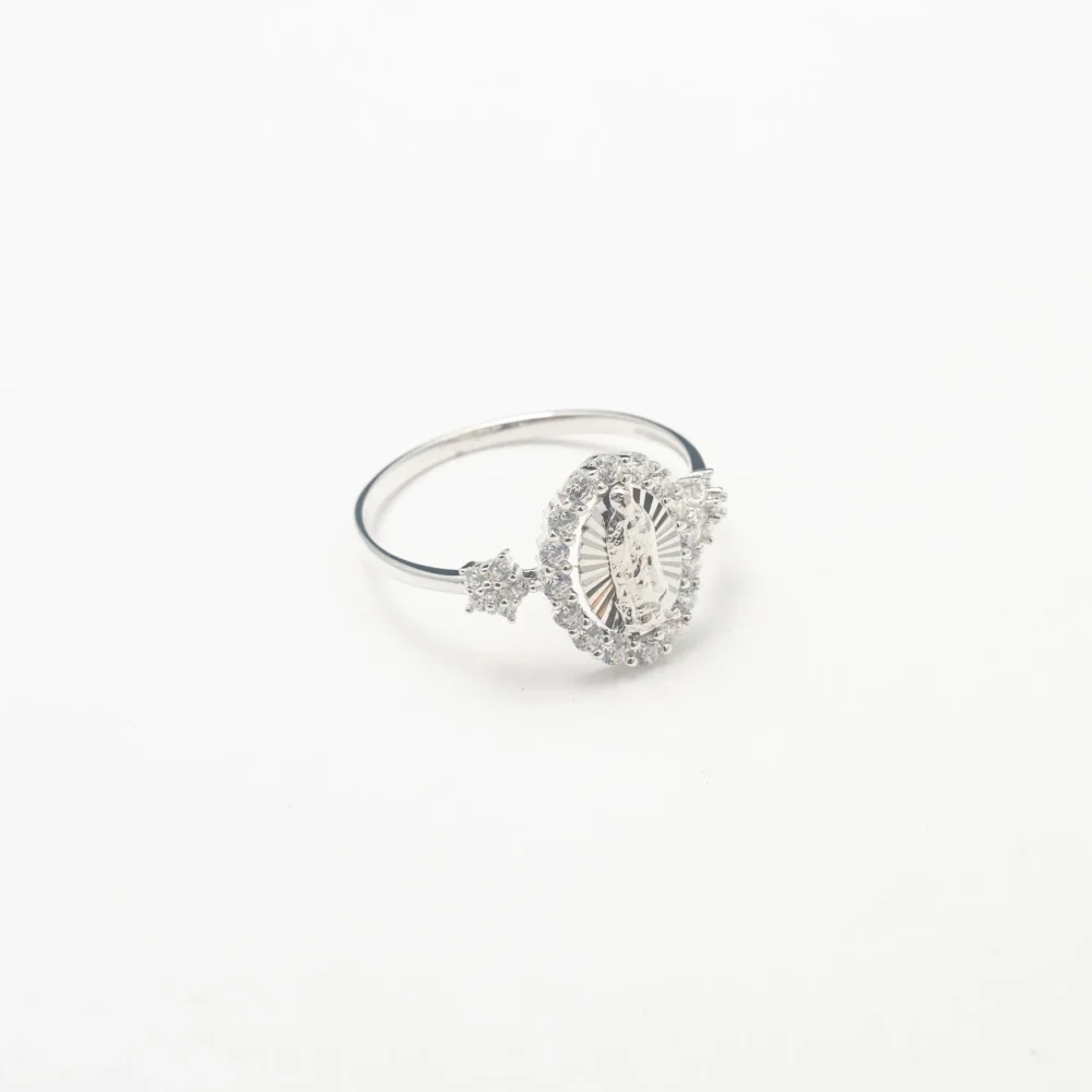 Silver Protection Crystal Band