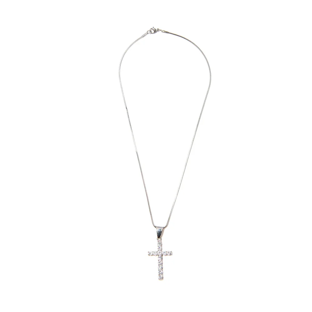 Day One BP Silver Cross Necklace