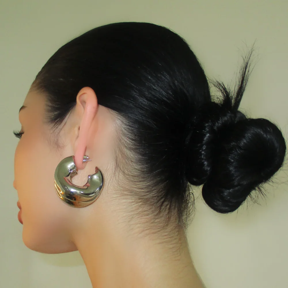 The Silver Chunky Hoop