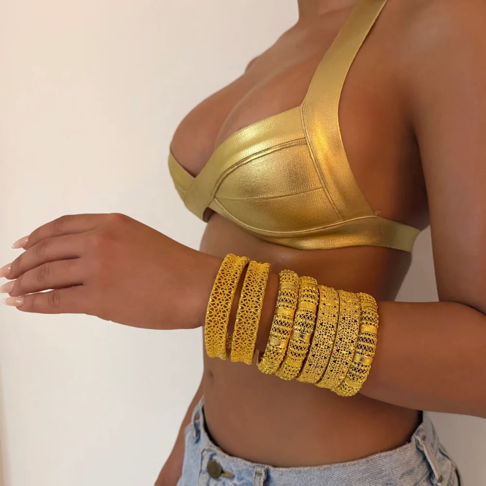 The Gold Embroidered Bangle